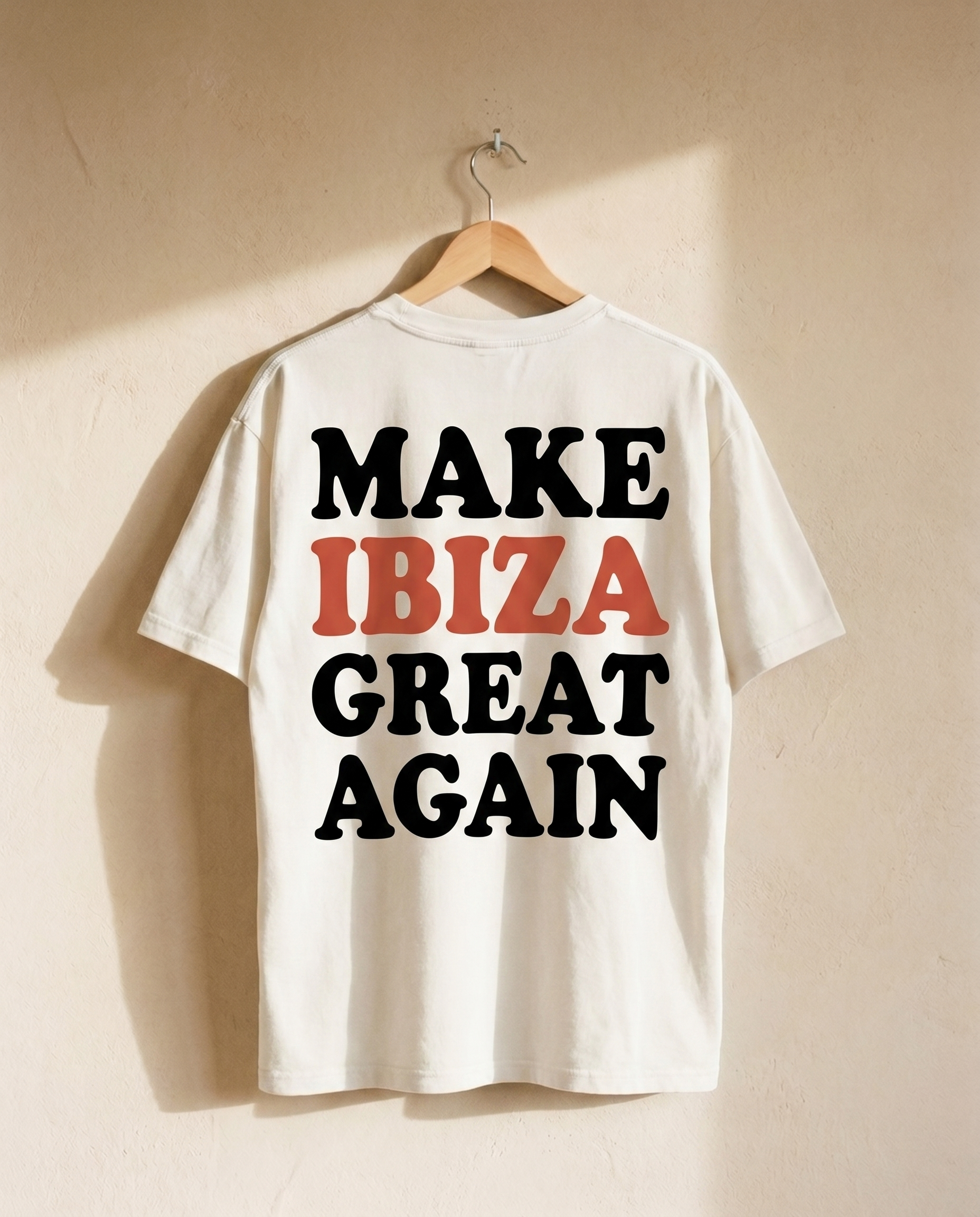 Make Ibiza Great Again blanc - dos sur cintre