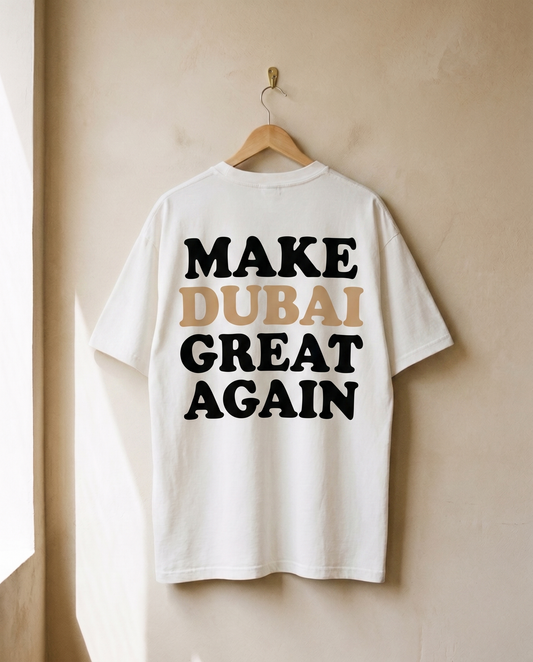 Make Dubai Great Again blanc - dos sur cintre