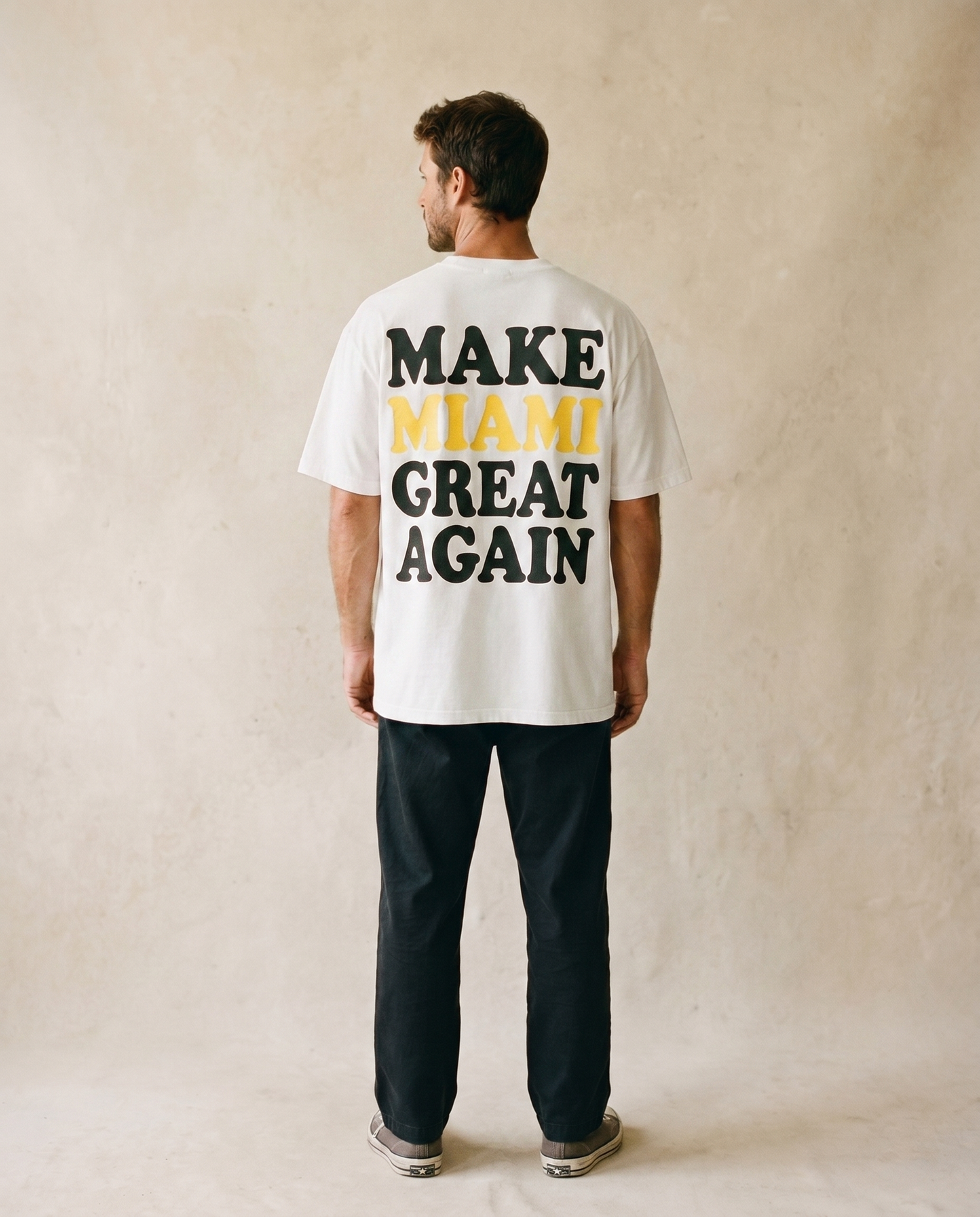 Make Miami Great Again blanc - dos porté