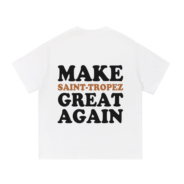 T-shirt « Make Saint-Tropez Great Again » - White Edition